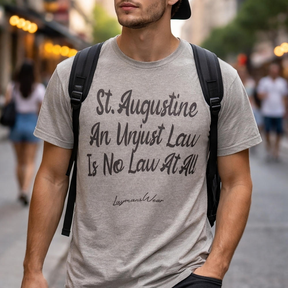 Gray Statement Tee for Men